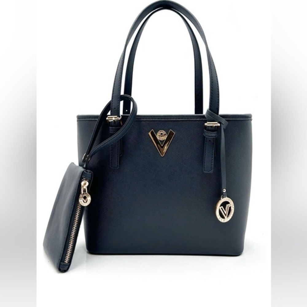Valentino Orlandi Tote Bag with Wallet Dark Blue